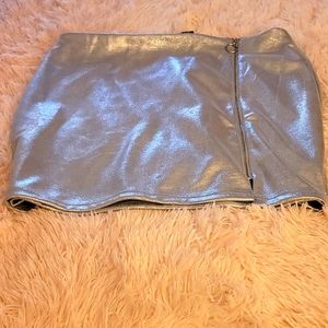 Forever21 1x silver skirt